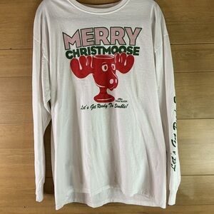 Merry Christmoose Men’s 2X Long Sleeve Shirt National Lampoon